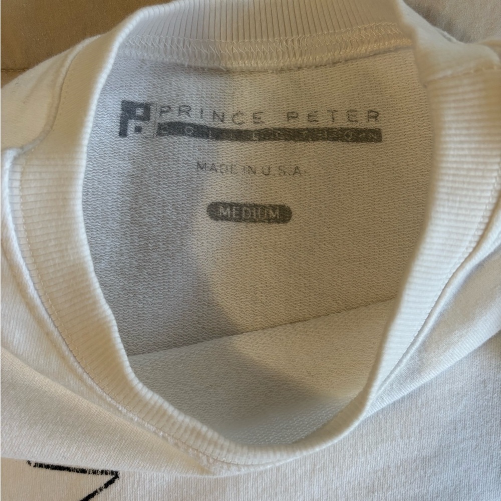 NWOT Prince Peter White Star Sweatshirt - Picture 5 of 8